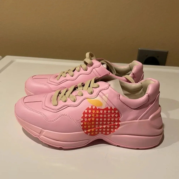 NWT Gucci Apple pink sneakers - Picture 4 of 16